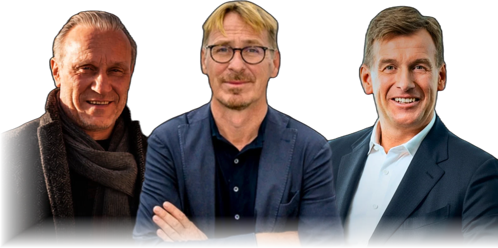 Thomas Wolter, Dr. Klaus Meier und Helmut Link
